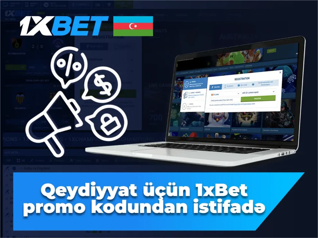 Qeydiyyat üçün 1xbet promo kodundan istifadə