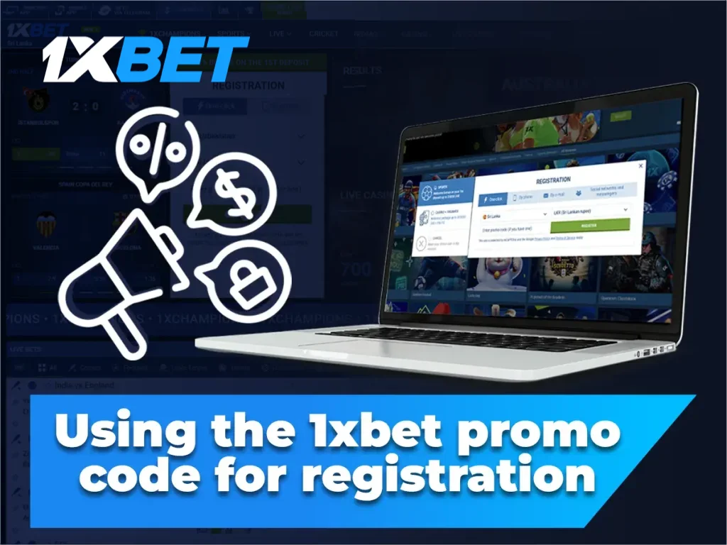Using the 1xbet promo code for registration