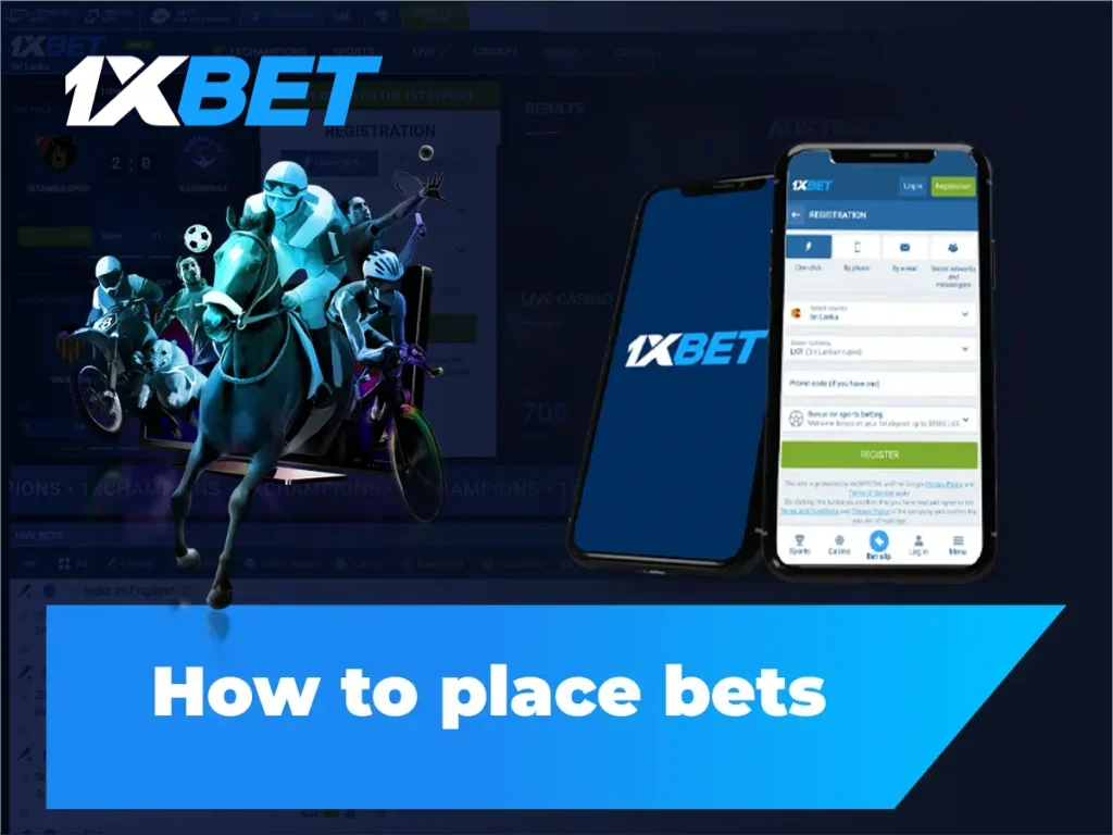 How to place bets at 1xBet Online?